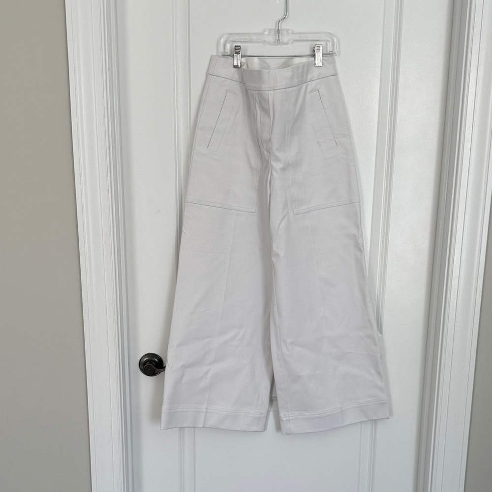 SPANX White Wide-Leg Pants